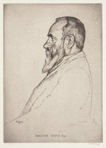 Portret van Walter Brock door William Strang