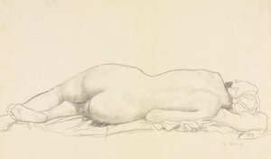 Liggende naakt door William Strang
