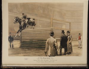 De Hoge Sprong, National Horse Show Association, New York 1892, Transport die Maud vastbindt op 6 voet 1 inch door William Sullivant Vanderbilt Allen