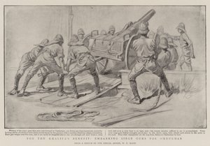 Voor het voordeel van de Khalifa, inschepen van belegeringskanonnen voor Omdurman door William T. Maud