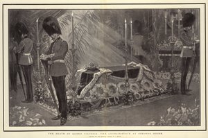 De dood van koningin Victoria, de lijkstaat in Osborne House