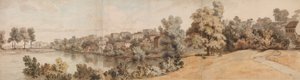 Italiaans Rivierlandschap door William Taverner