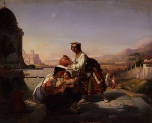 Italiaanse scène door William Tolman Carlton