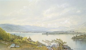 Het Squammeer en de Sandwich Mountains door William Trost Richards