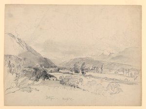 Landschap, Bautzen, Duitsland door William Trost Richards