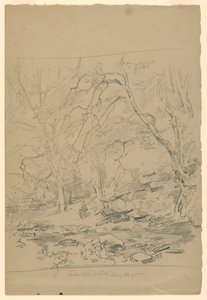 Studie van landschap, Lawton Valley, RI door William Trost Richards