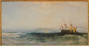 Een schip aan de grond