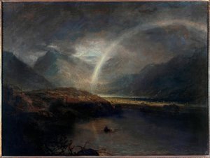 Lake Buttermere, met een deel van Cromackwater, Cumberland, een bui