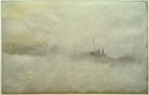 Schip in een storm(?) door Joseph Mallord William Turner