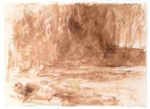 Studie aan de rivier Washburn, Yorkshire door Joseph Mallord William Turner