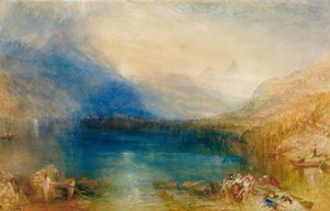 Het Meer van Zug: vroege ochtend door Joseph Mallord William Turner