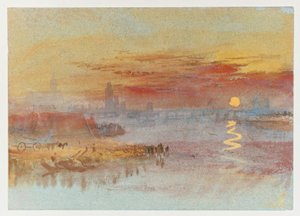 De scharlaken zonsondergang door Joseph Mallord William Turner