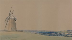 Tysoe Windmolen en Kerk, Warwickshire
