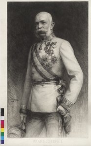Franz Joseph I in gala-uniform van een veldmaarschalk door William Unger