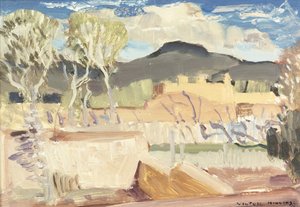 Taos door William Victor Higgins