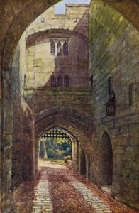 Warwick Castle: Poortgebouw en Valhek door William W. Quatremain