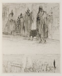 Herodias: Pagina 13, De tetrarch werd verwacht door verschillende Galileeërs, de meester van de schriftgeleerden, de chef van de landbeheerder, de manager van de zoutmijnen, en een Jood uit Babylon die zijn troepen te paard aanvoerde