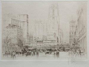 New York City: 42nd Street door William Walcot