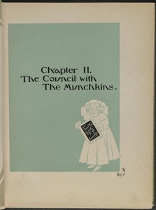 Illustratie uit "De wonderbaarlijke tovenaar van Oz" door Lyman Frank Baum
