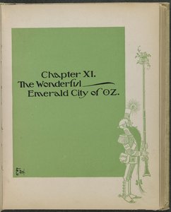 Illustratie uit "De wonderbaarlijke tovenaar van Oz" door Lyman Frank Baum