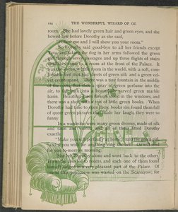 Illustratie uit "De wonderbaarlijke tovenaar van Oz" door Lyman Frank Baum door William Wallace Denslow