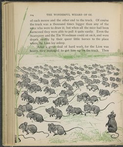 Illustratie uit "De wonderbaarlijke tovenaar van Oz" door Lyman Frank Baum