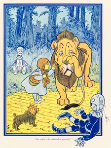 "Je zou je moeten schamen!" uit "De Wonderbaarlijke Tovenaar van Oz" door L. Frank Baum door William Wallace Denslow
