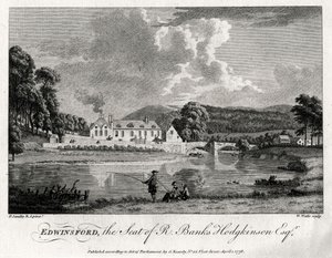 Edwinsford, het landgoed van R Banks Hodgkinson Esq, Carmarthenshire, 1776