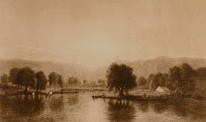 (Water en Vee Scène) door William Wellstood