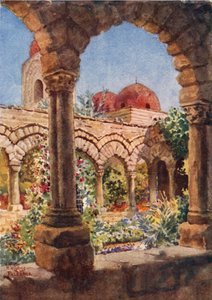 Palermo. De Kloosters van S. Giovanni degli Eremit door William Wiehe Collins