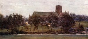 St. Albans vanaf de muren van Oud Verulam