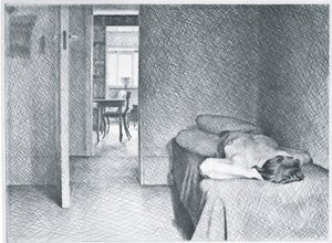 Interieur met Naakt