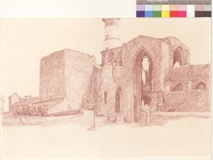 St Mathieu, abdij en vuurtoren door William Wilkins