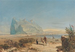 Uitzicht op Gibraltar