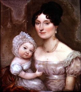 Lady FitzHerbert met een van haar jongste kinderen, ca. 1817
