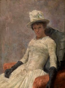 Stephanie in het wit door William van Strydonck