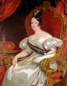 Portret van D. Maria II, koningin van Portugal