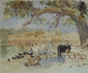 Jaisalmer - Gadi Sagar (schets) door Wilson Clive