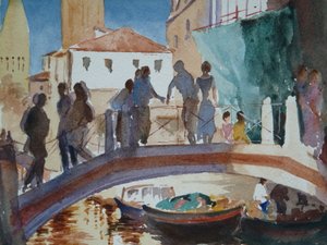 475 Ponte dei Pugni – laatste zonnestralen (1) door Wilson Clive