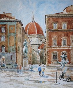 951 Piazza SS Annunziata, na de wolkbreuk