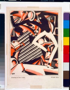 Tekenen in twee kleuren" / Interpretatie van Harlem Jazz I