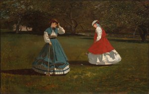 Een spelletje croquet