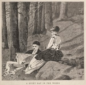 Een Rustige Dag in het Bos, 1870 door Winslow Homer