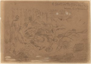 Een Granaat in de Loopgraven voor Richmond (recto) door Winslow Homer