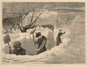 Een winterochtend - Op stap, uit Elke zaterdag, 14 januari 1871 door Winslow Homer