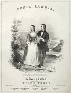 Annie Laurie - Sheet Music Cover door Winslow Homer