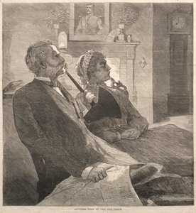 Nog een jaar bij de oude klok, 1870 door Winslow Homer
