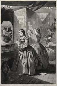 Iets voor mij, alstublieft - Postkantoor van de Brooklyn Fair ten bate van..., 1864 door Winslow Homer