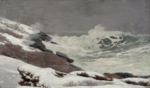 Kust in de winter, 1892