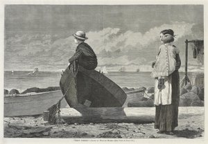 Papa komt! door Winslow Homer